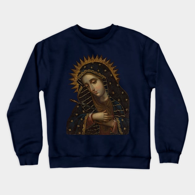 Virgin of Sorrows Crewneck Sweatshirt by big_owl